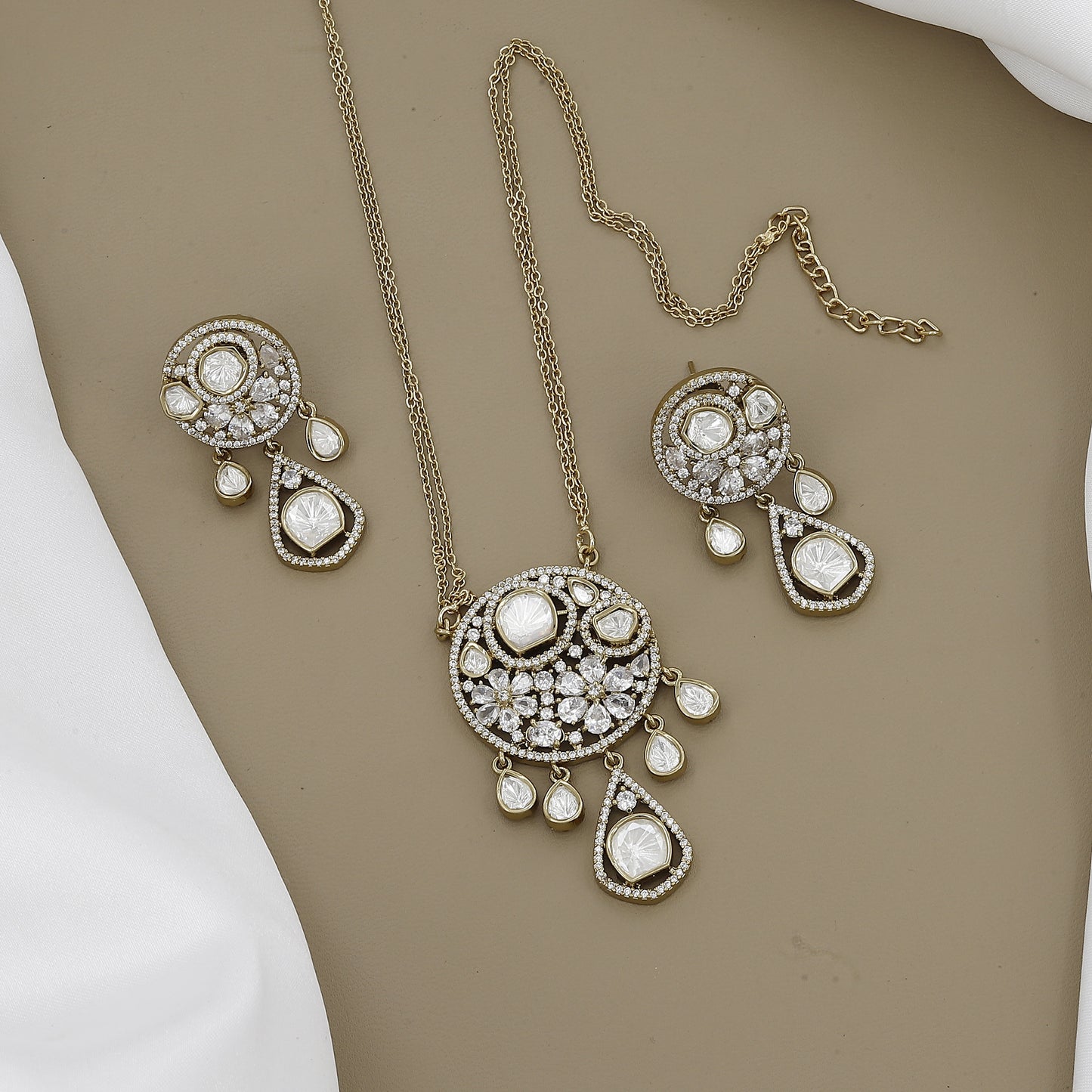 Ruby & Kundan Necklace Set with Matching Earrings