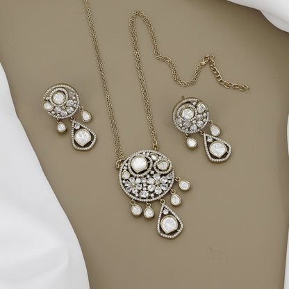 Ruby & Kundan Necklace Set with Matching Earrings