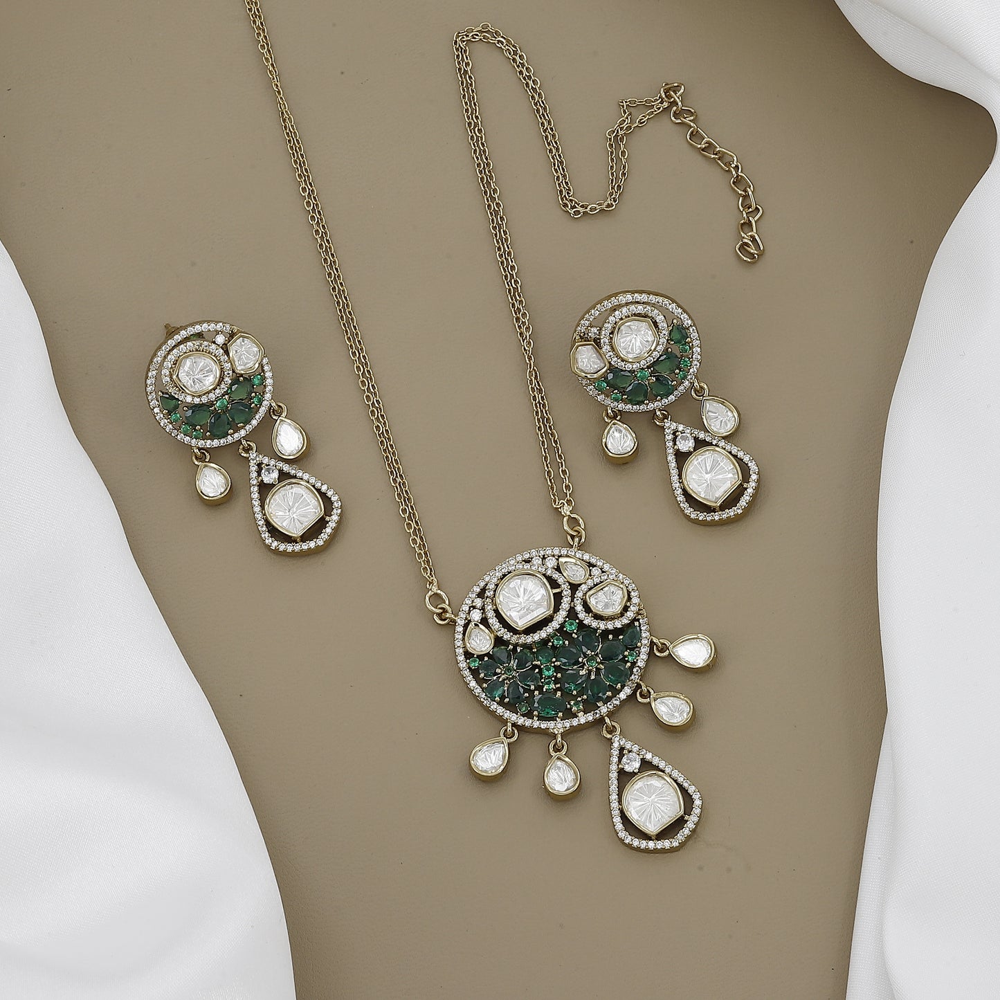 Ruby & Kundan Necklace Set with Matching Earrings