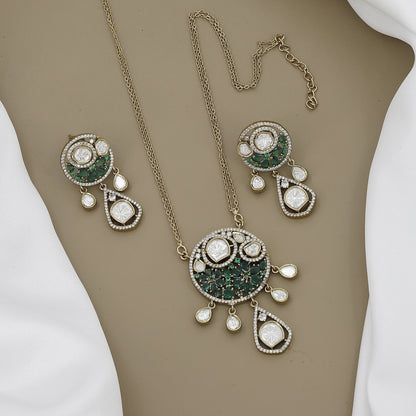 Ruby & Kundan Necklace Set with Matching Earrings