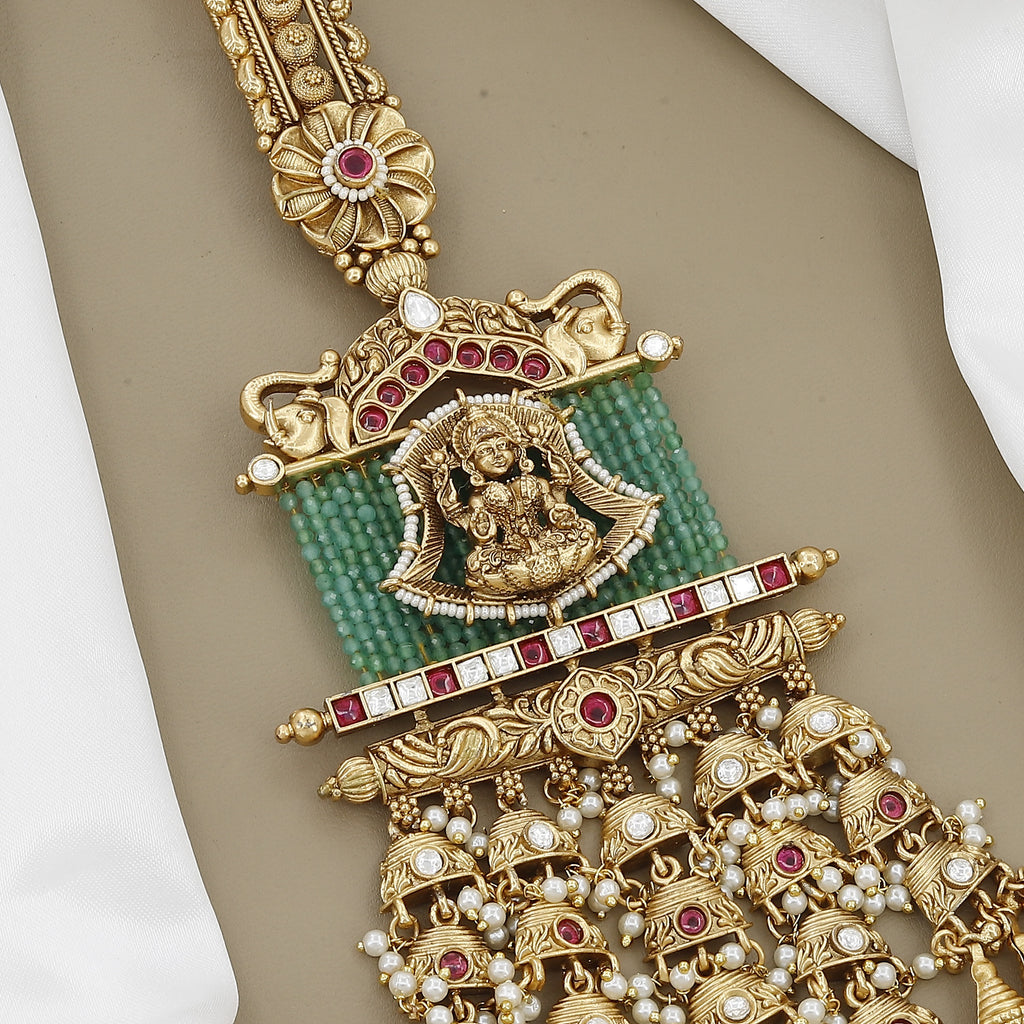 Divine Temple Jewelry Waist Juda with Lakshmi Motif
