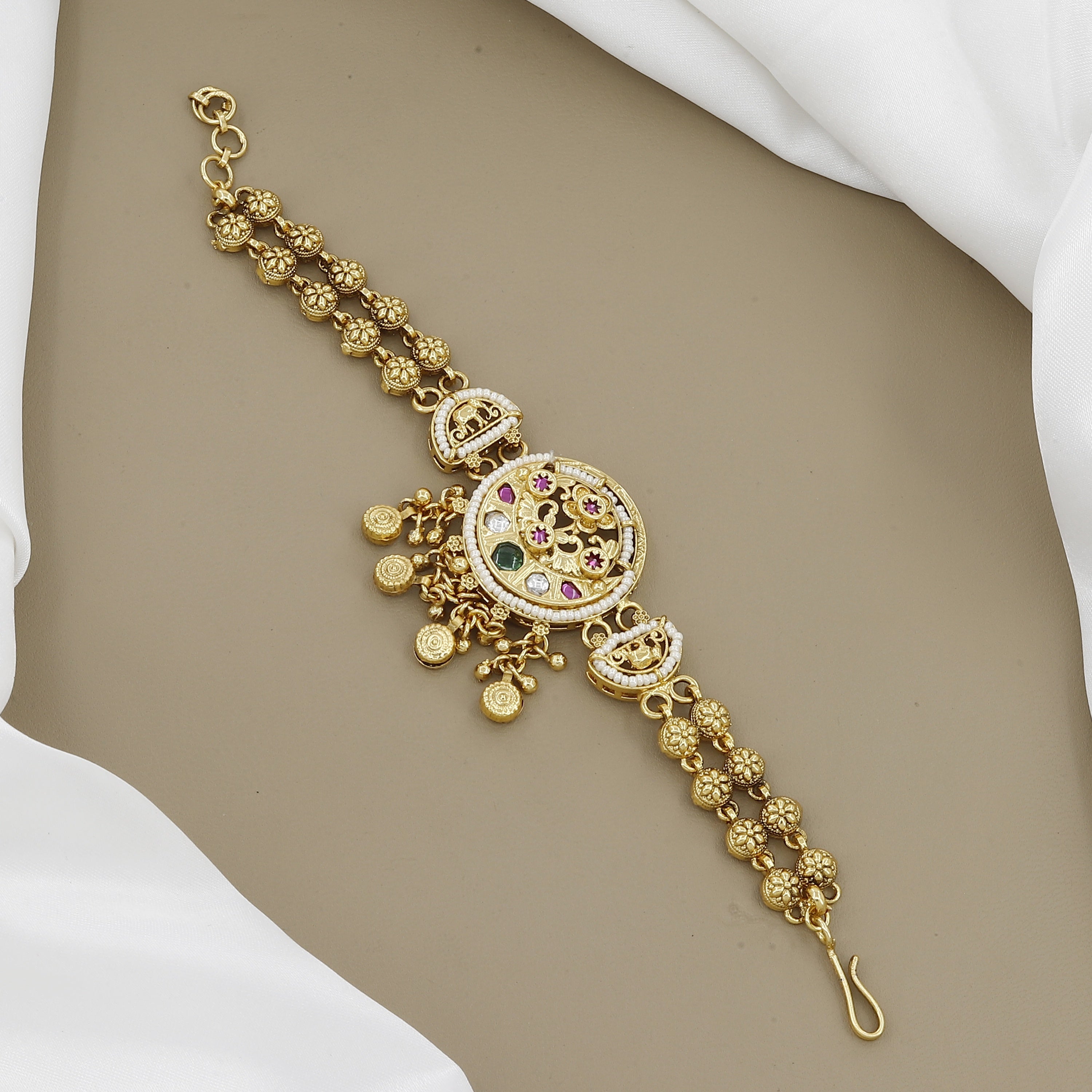 Heritage Inspired Floral Link Bracelet