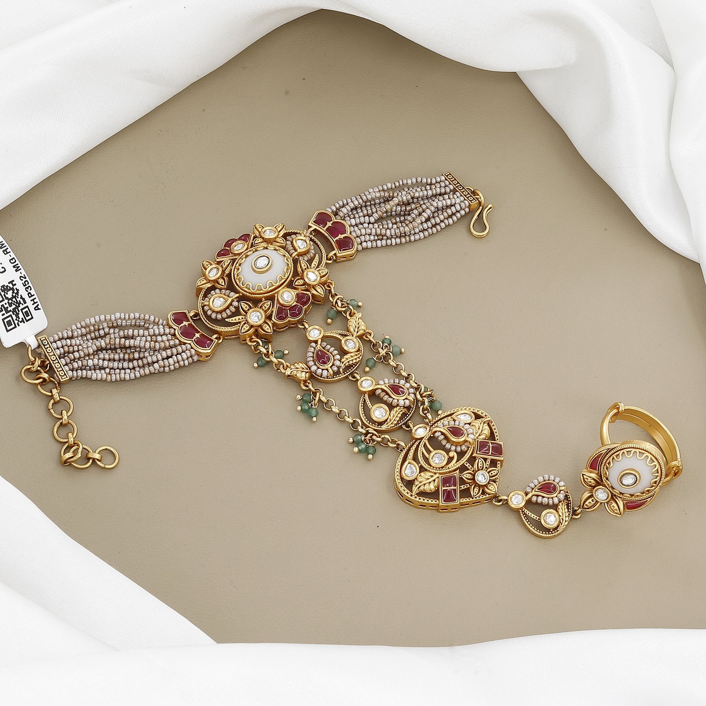 Vintage Hand Harness & Indian Royal Jewelry Heirloom Hathpanja