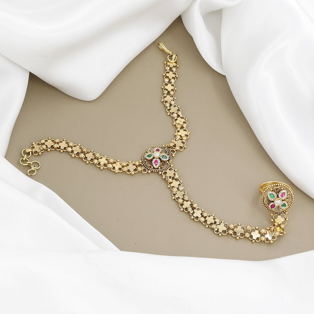 Traditional Antique Wedding Chain Hathpanja