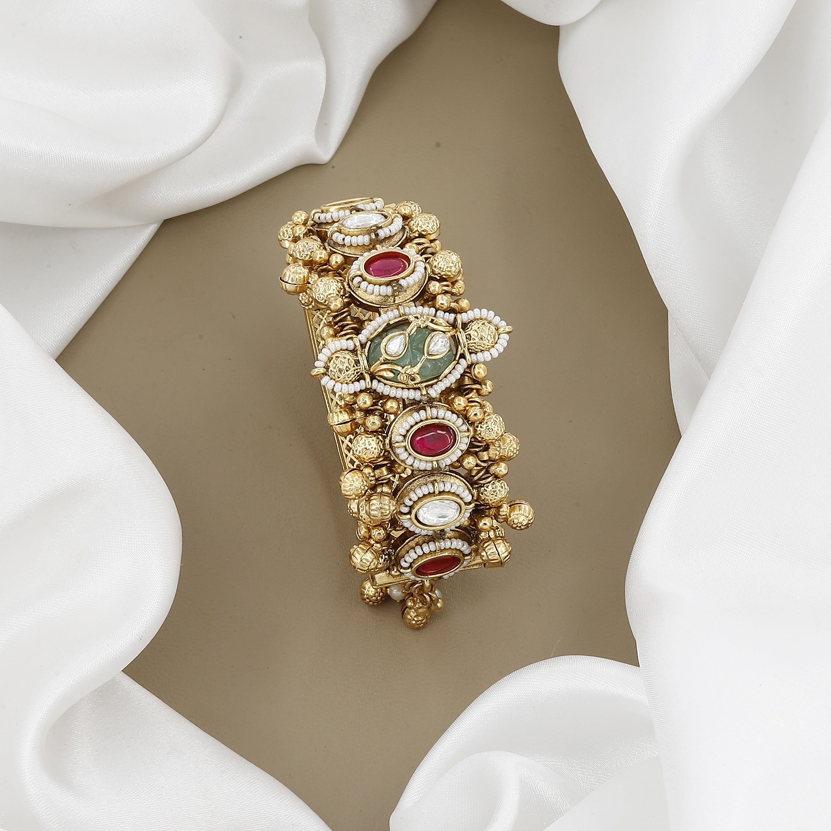 Heavy Heritage Kundan Style Antique Bangle Kada