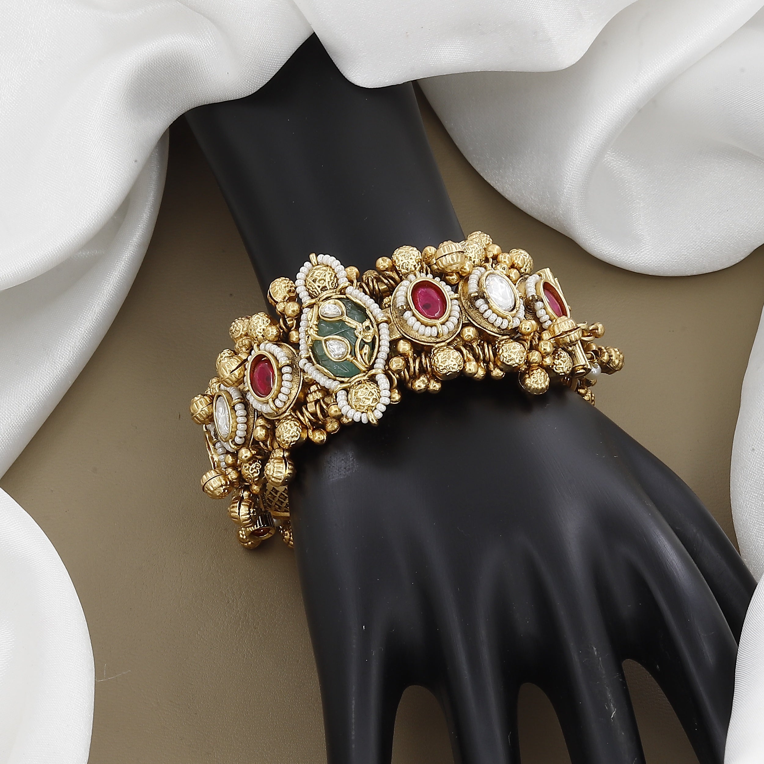 Heavy Heritage Kundan Style Antique Bangle Kada