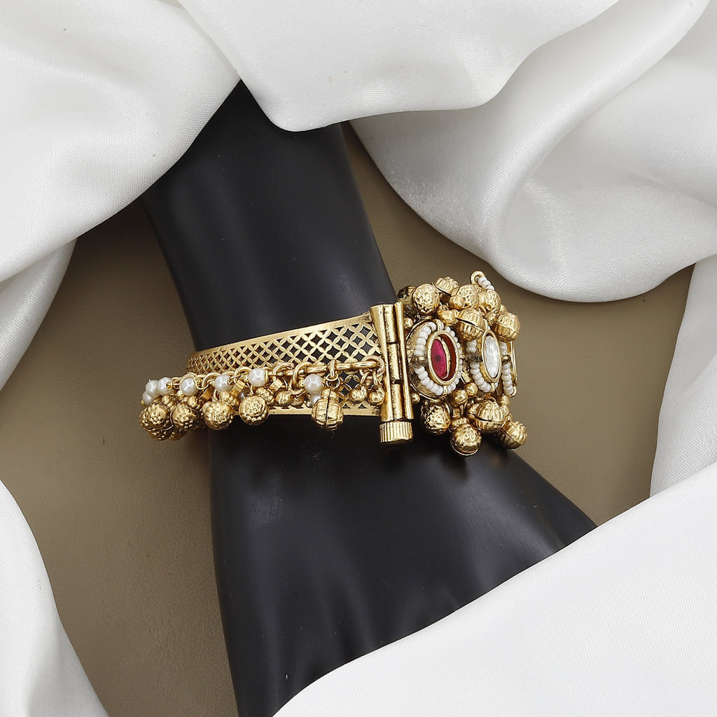 Heavy Heritage Kundan Style Antique Bangle Kada