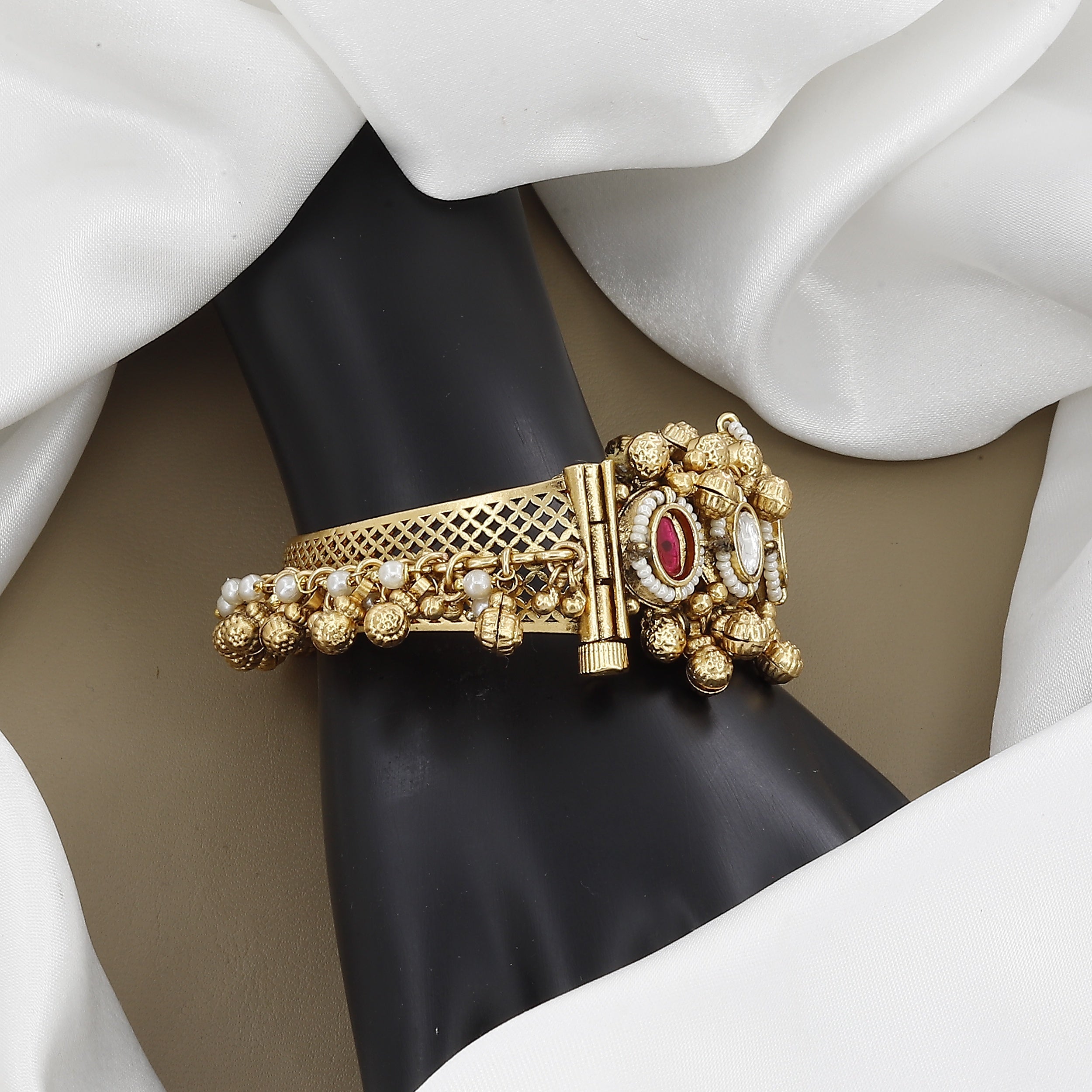 Heavy Heritage Kundan Style Antique Bangle Kada