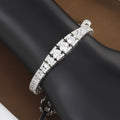 Round Brilliant Cut Wide Line Diamond Bracelet