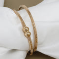 Rose Gold Toned Indian Set Of 2 Bangles For Office & Home