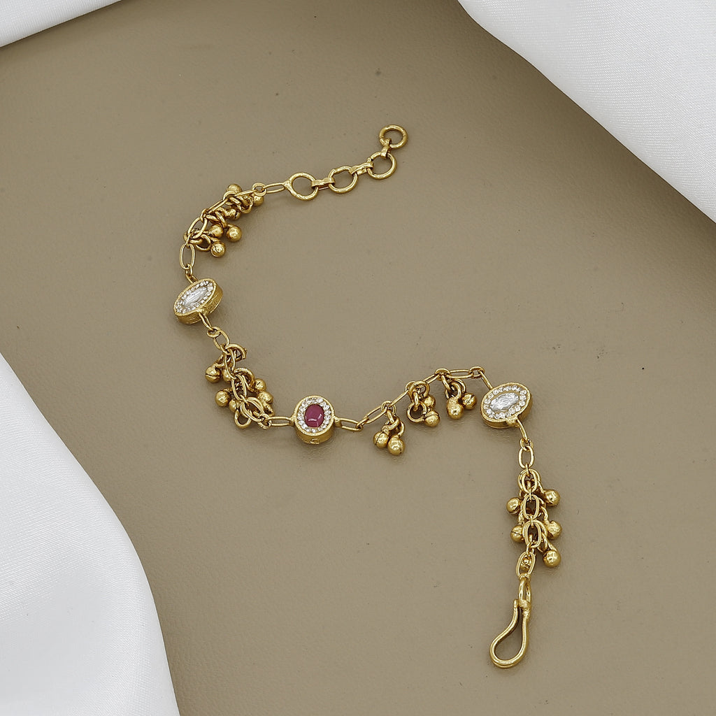 Celestial Crescent Moon Antique Bracelet