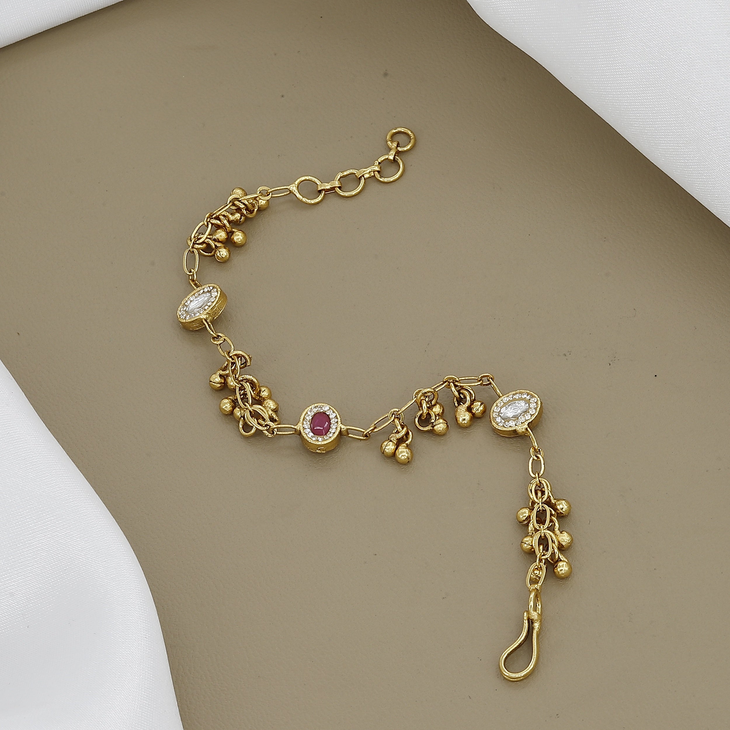 Celestial Crescent Moon Antique Bracelet