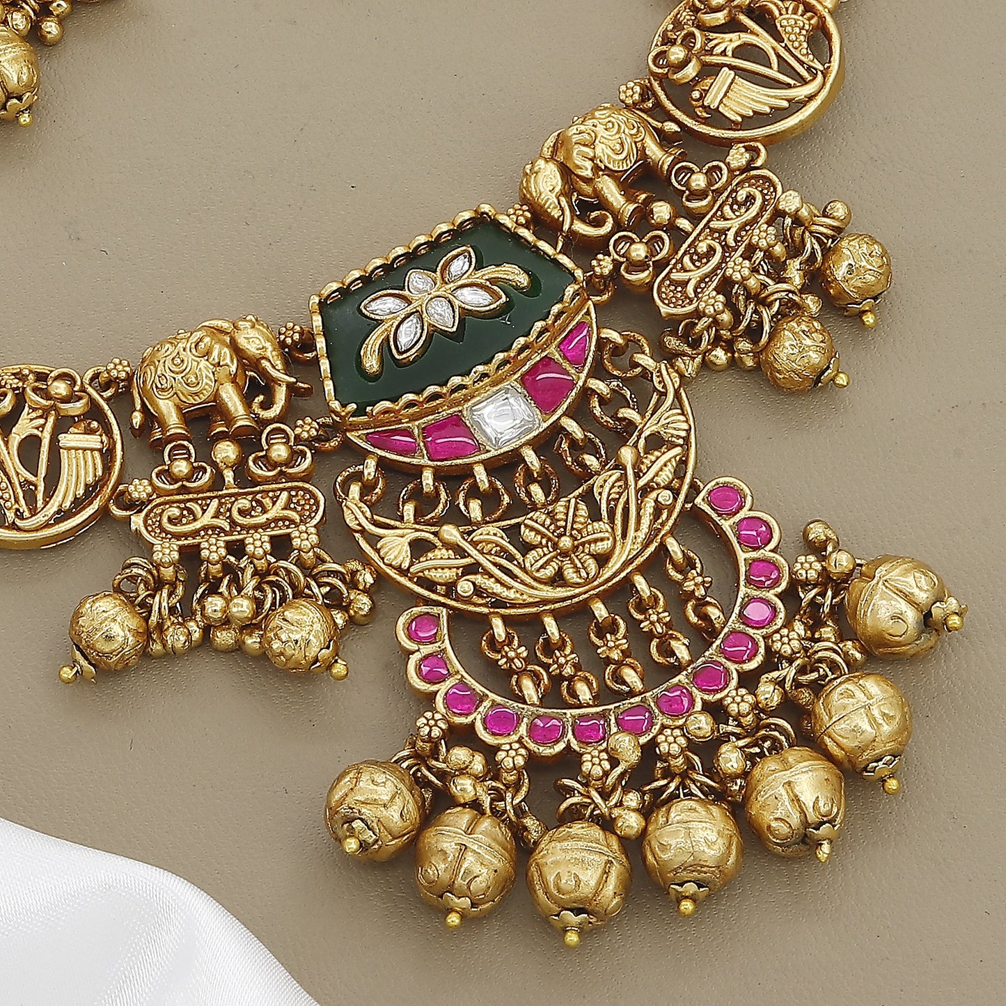 Heritage Multi-Strand Pearl & Enamel Necklace Set
