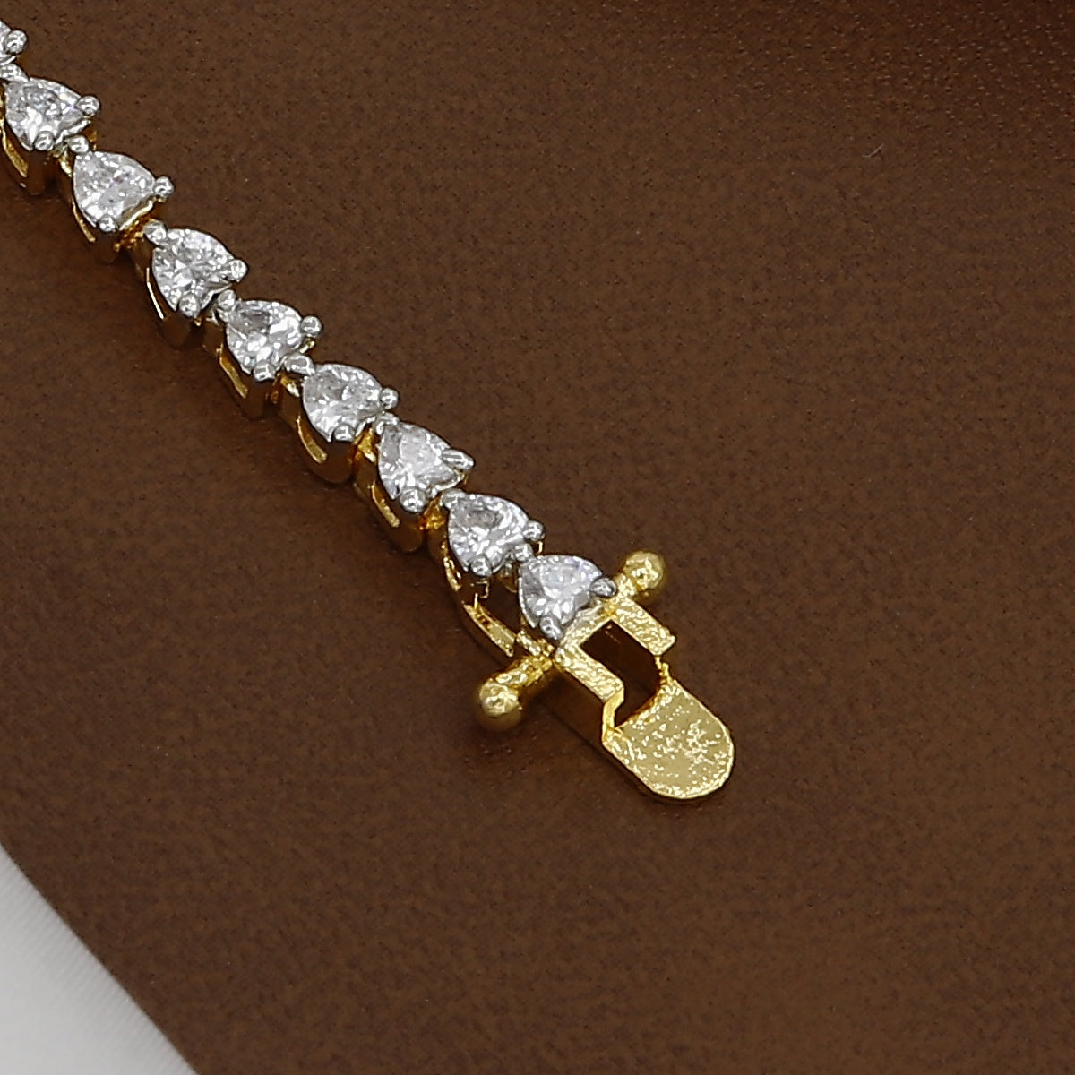 Dazzling Pave-Edged Diamond Simulant Bracelet