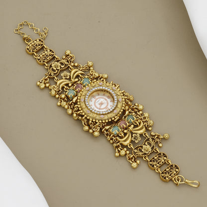 Intricate Filigree Work Antique Watch Bracelet