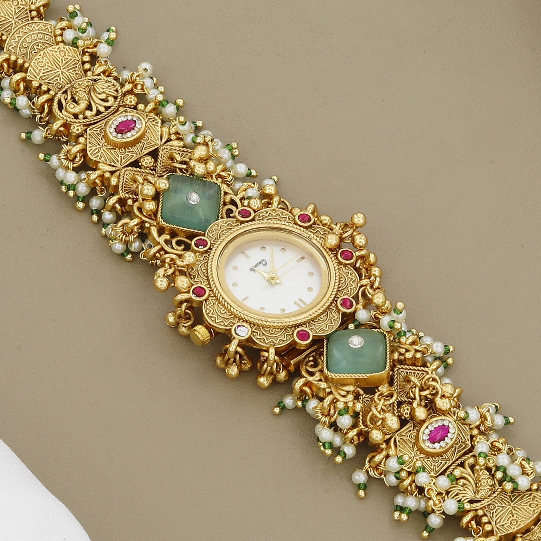 Vintage Heirloom Festive Watch Bracelet