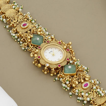 Vintage Heirloom Festive Watch Bracelet