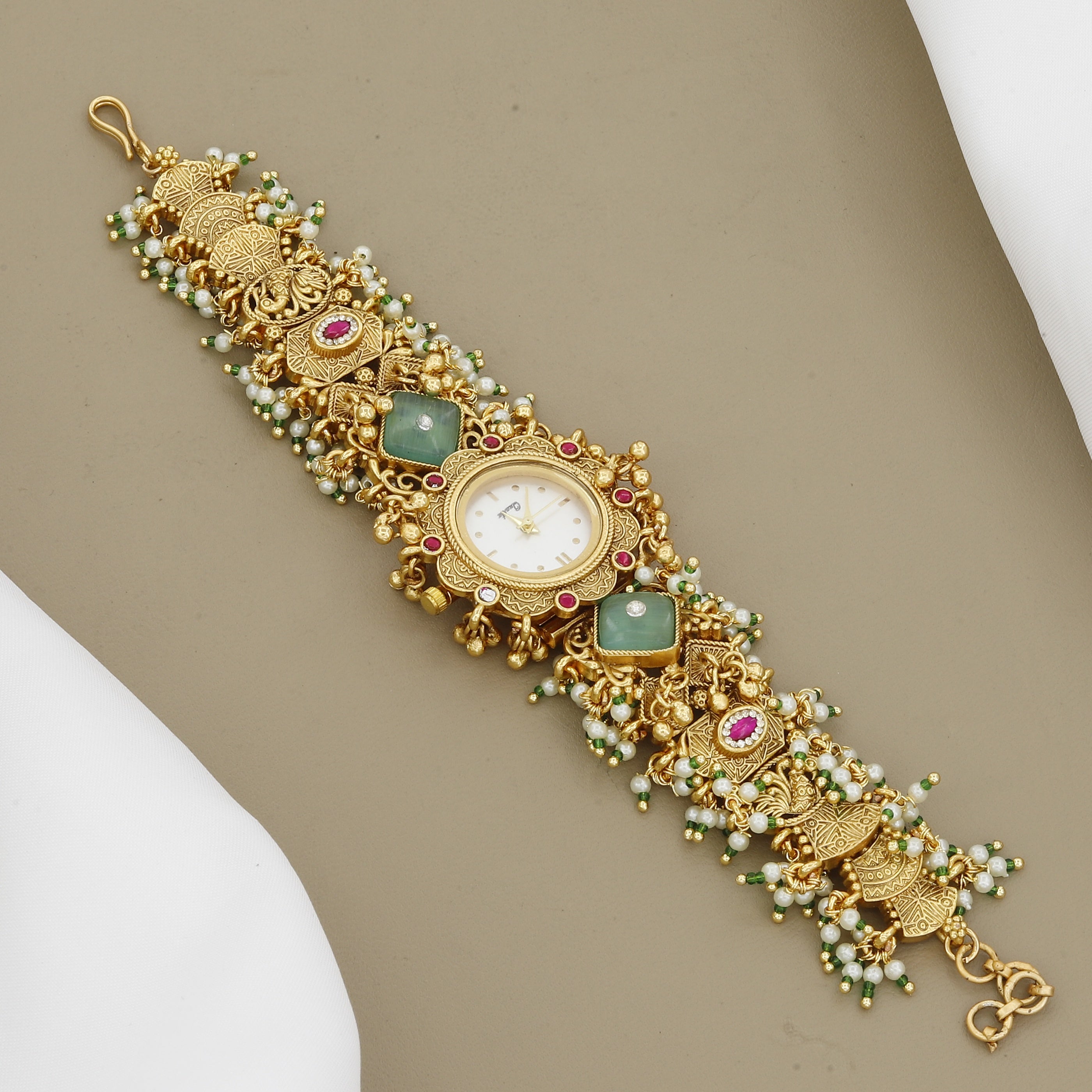 Vintage Heirloom Festive Watch Bracelet