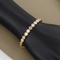 Gold Polished Hexagonal Shape Office Bracelet