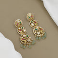 Traditional Kundan & Gold Plated Long Dangler Earrings for Women