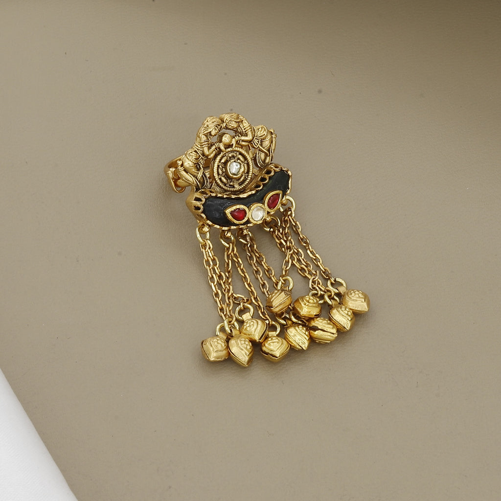 Antique Gold Temple Nakshi Heritage Ring