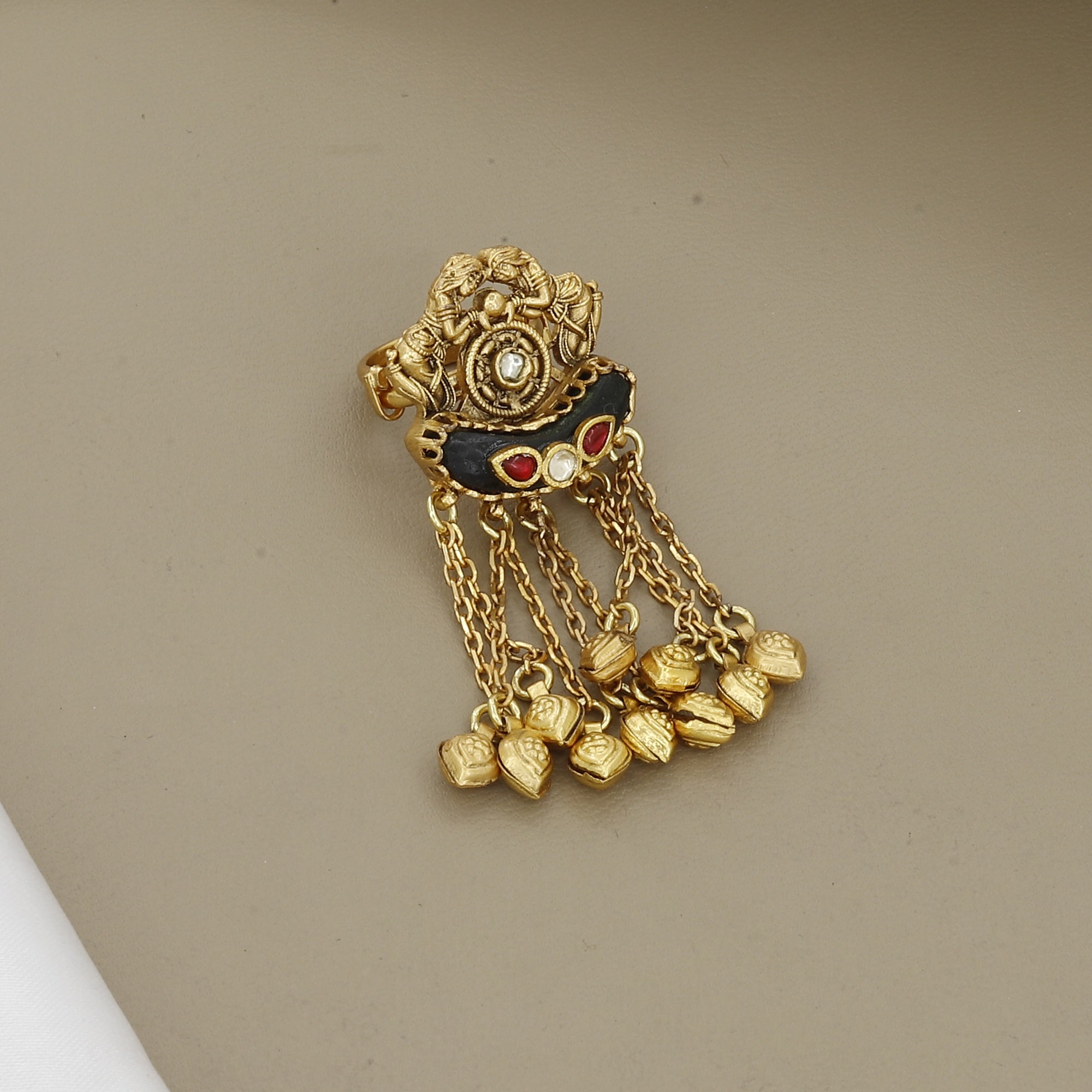 Antique Gold Temple Nakshi Heritage Ring