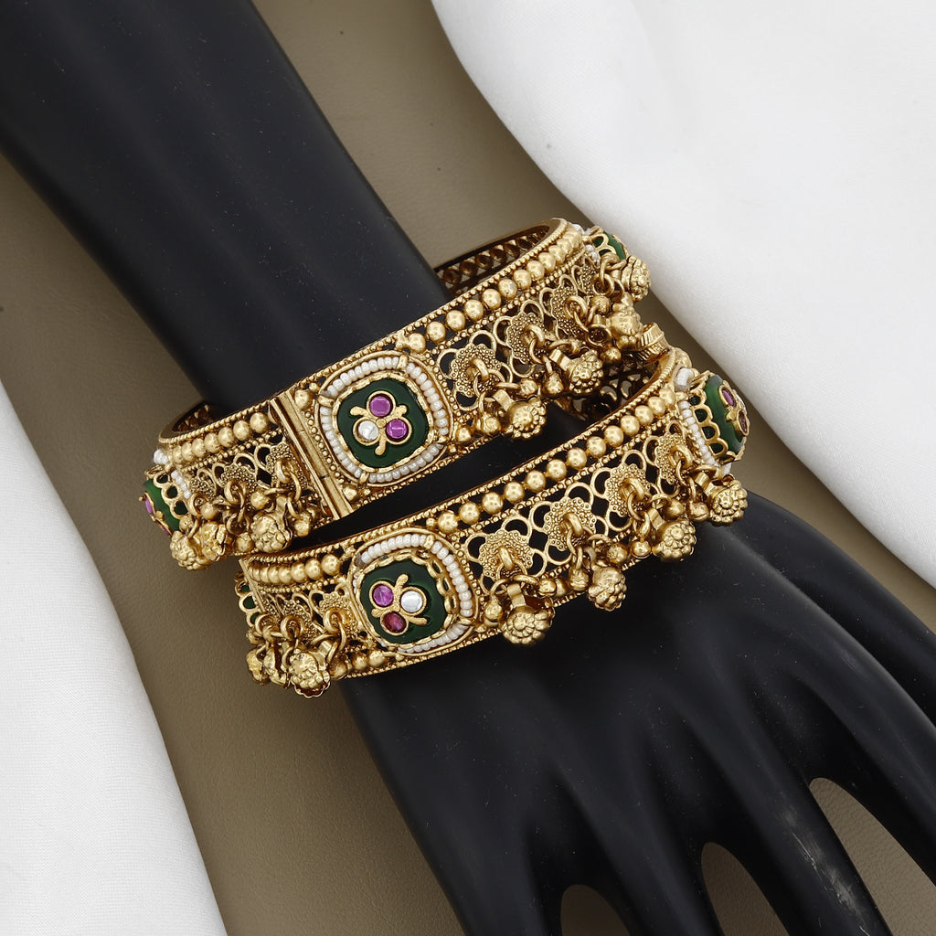 Traditional Indian Antique Gold Wedding Patla Sets