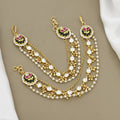 Traditional Pearl & Kundan Kaan Chain