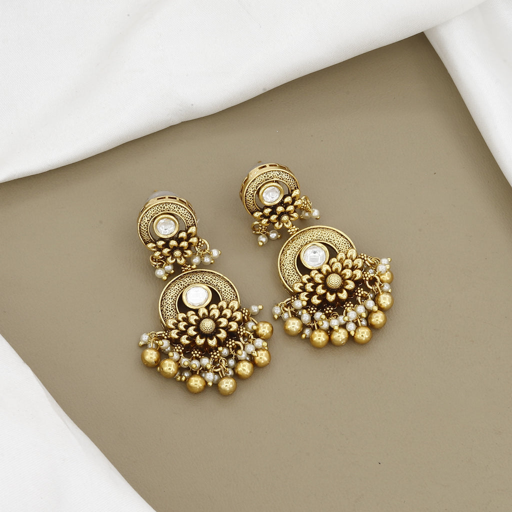 Traditional Antique Gold Tone Festive Necklace