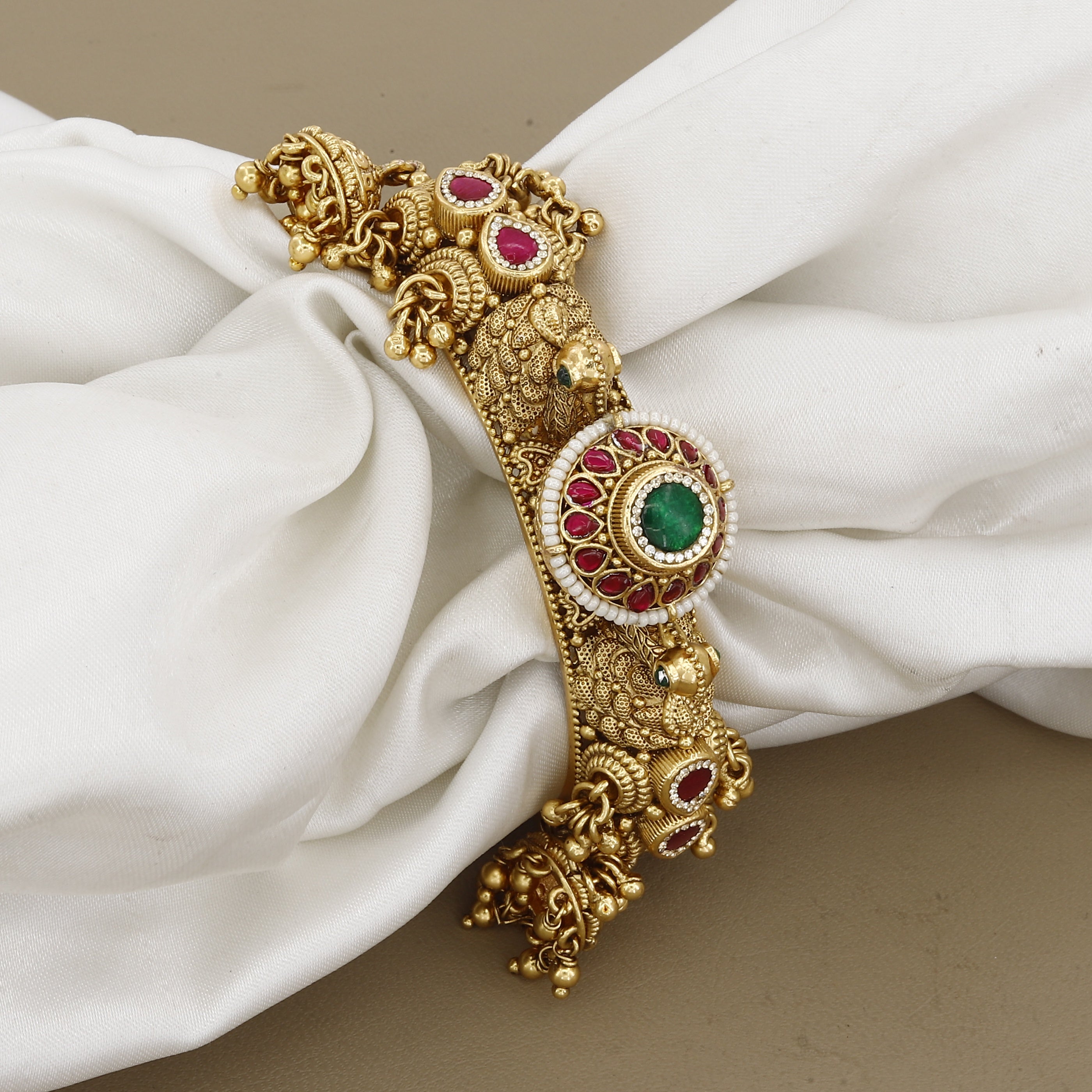 Antique Gold-Plated Traditional Kada Bangle
