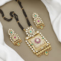 Royal Square Meenakari Mangalsutra Set