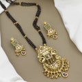 Antique Gold-Plated Peacock Motif Mangalsutra Set