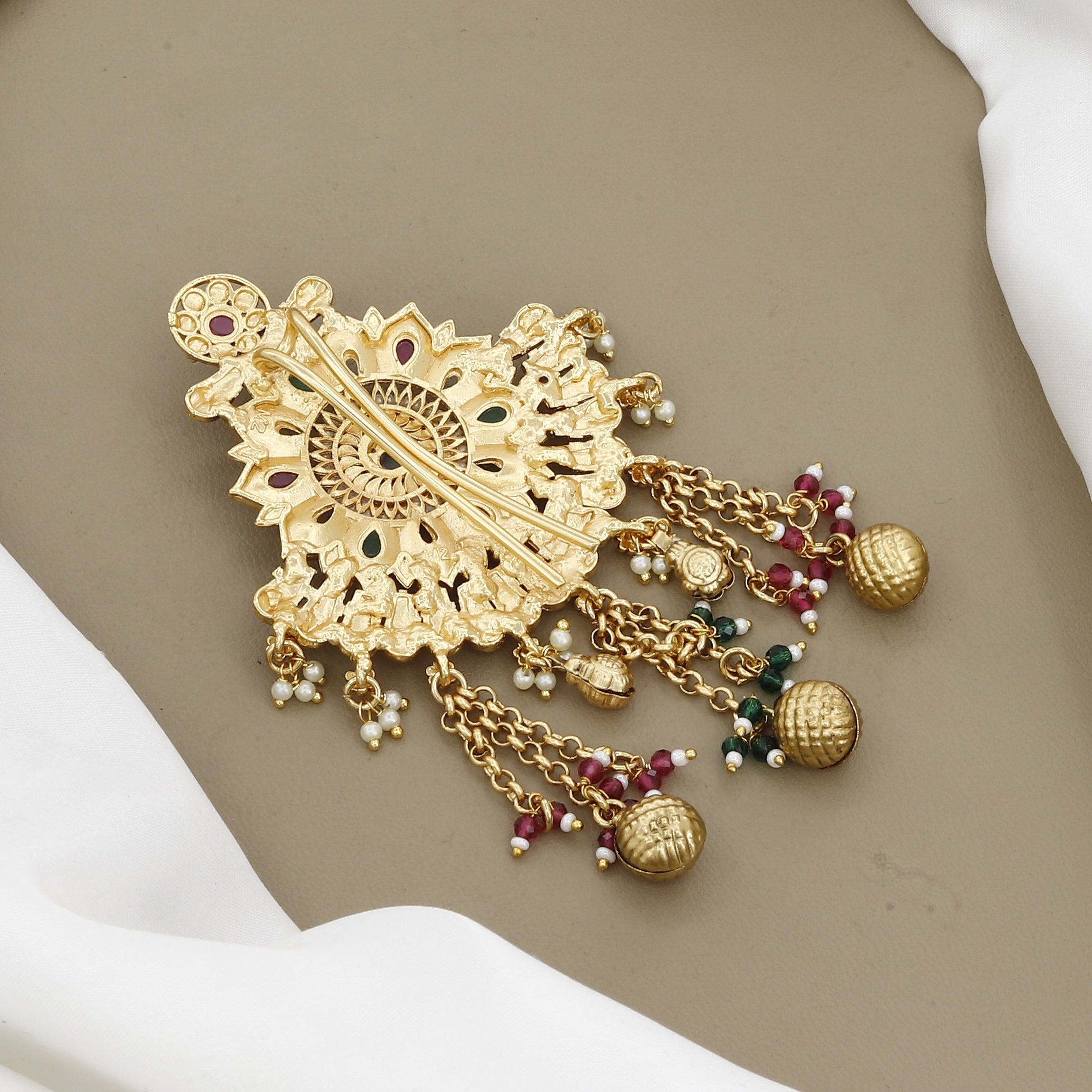 Traditional Antique Gold Wedding Hair Pin