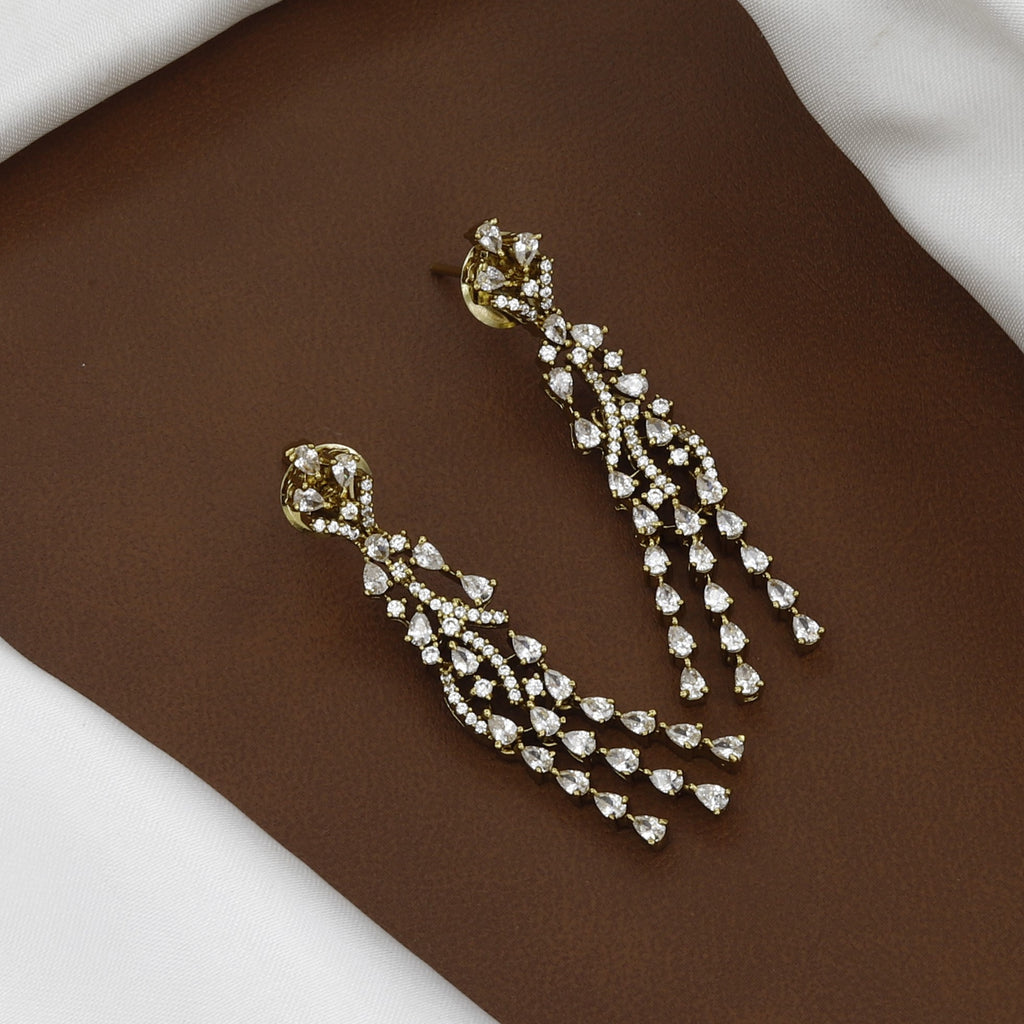 Mehndi Polished Exquisite CZ Necklace & Earring Set