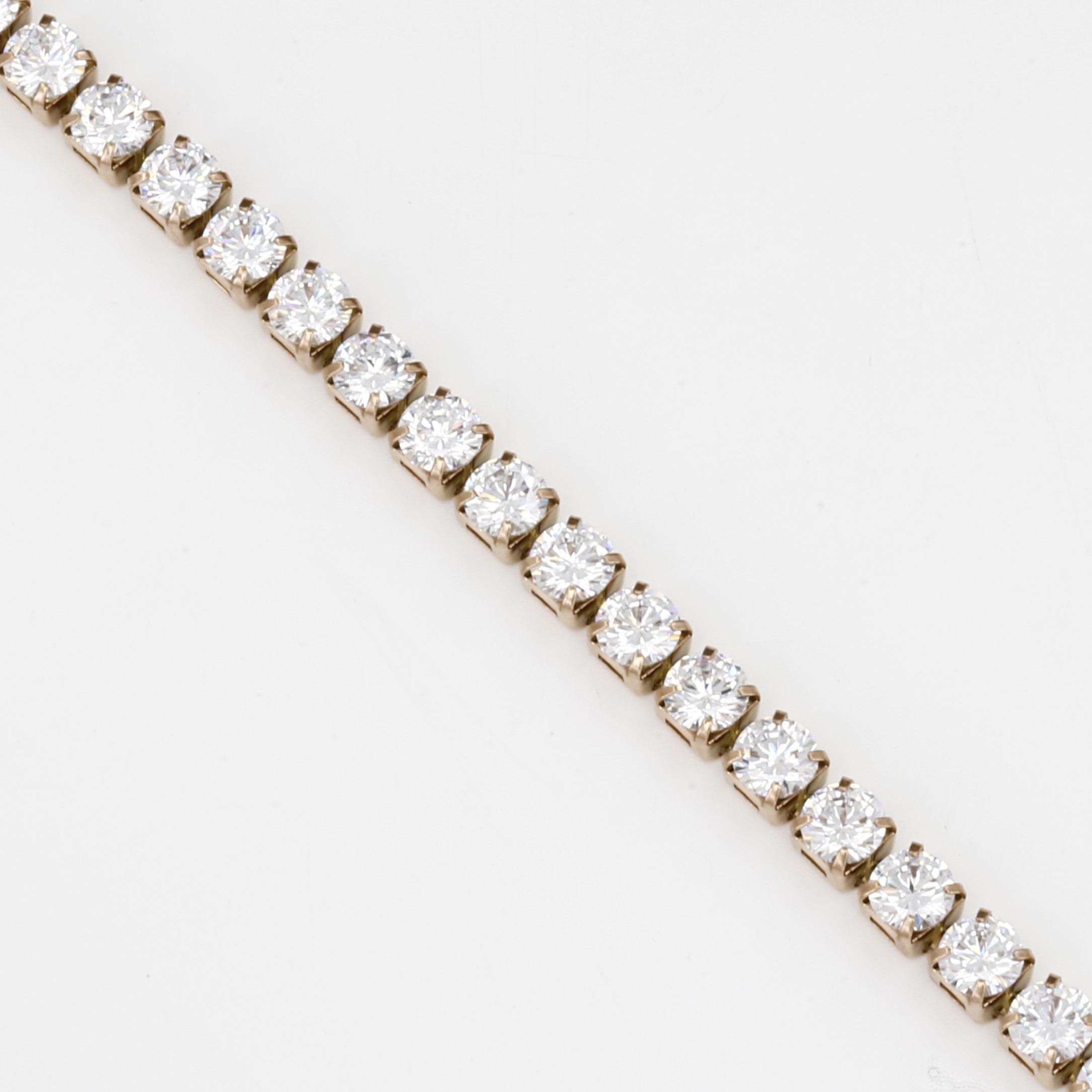 Faux Diamond Everyday Jewelry Elegant Gold Tennis Bracelet