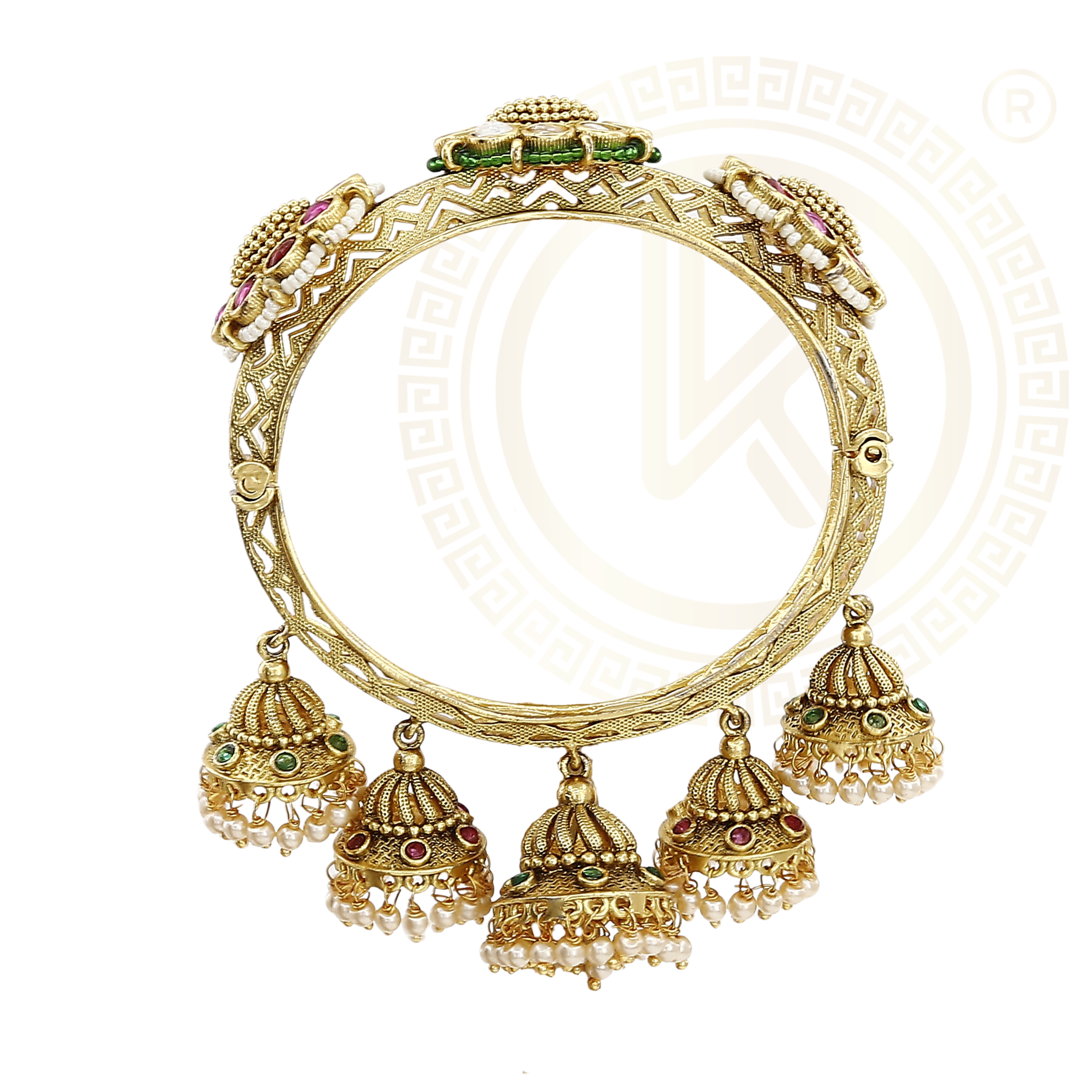 Statement Kundan Antique Kada for Weddings & Festivals