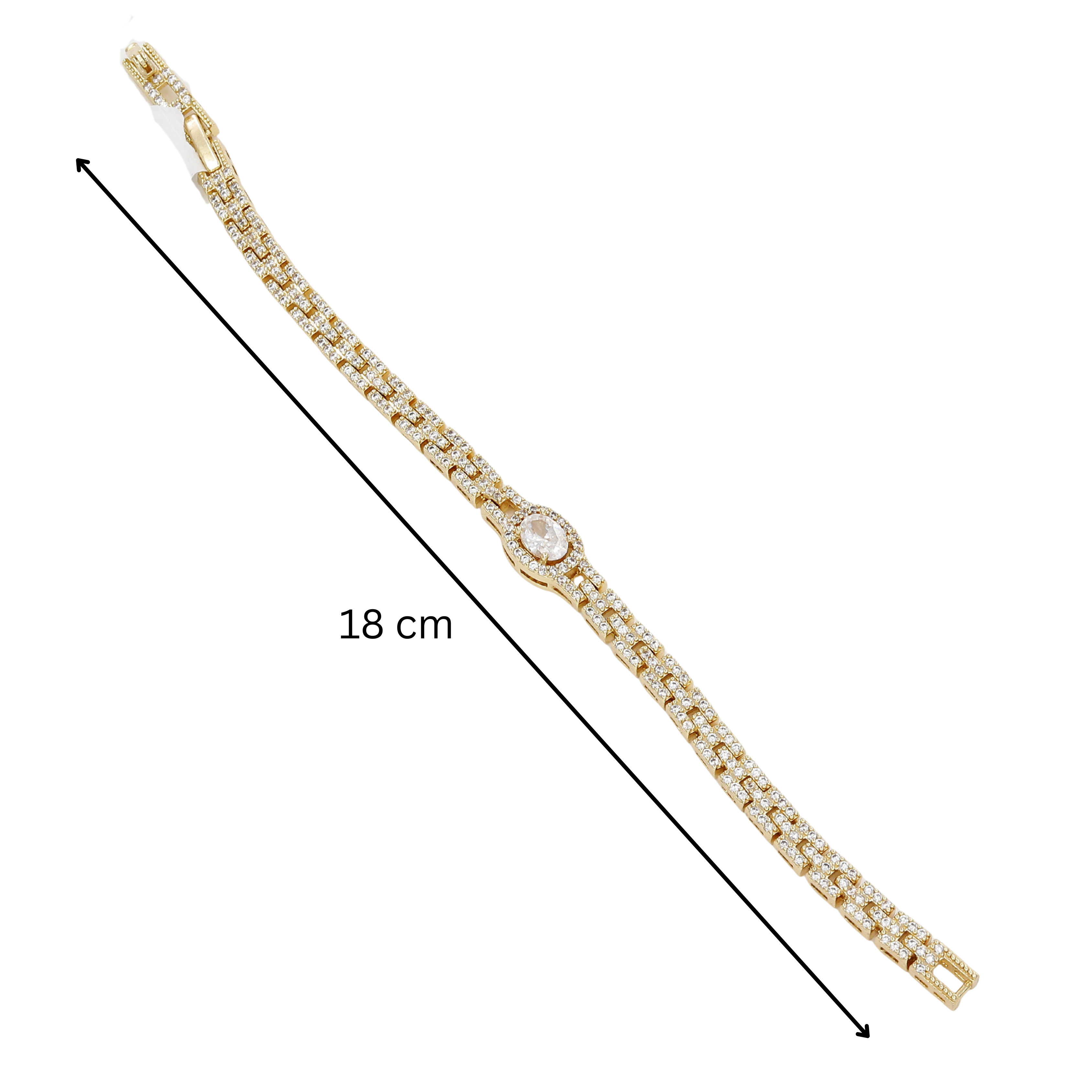 The Classic Oval Center Stone Bracelet