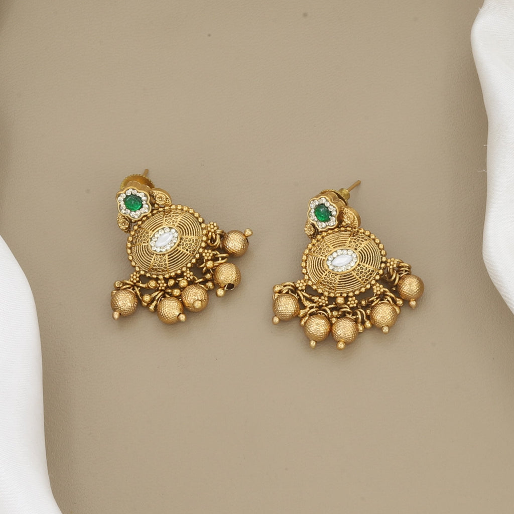 Antique Finish Layered Statement Necklace Set