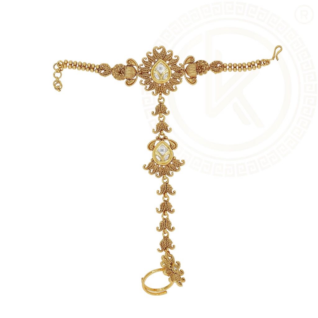 Beautiful Gold Hath Panja - Old-World Charm