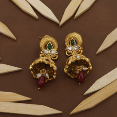 Antique Mala With Joomer Earrings For Women