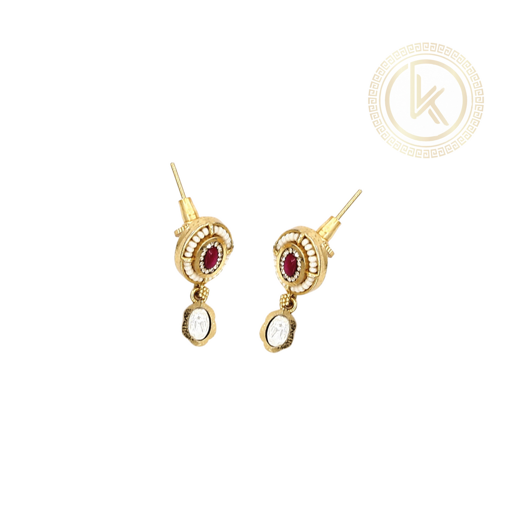 Kundan Meenakari Mini Necklace Set