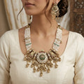 Traditional Heritage Kundan & Pearl Necklace Set