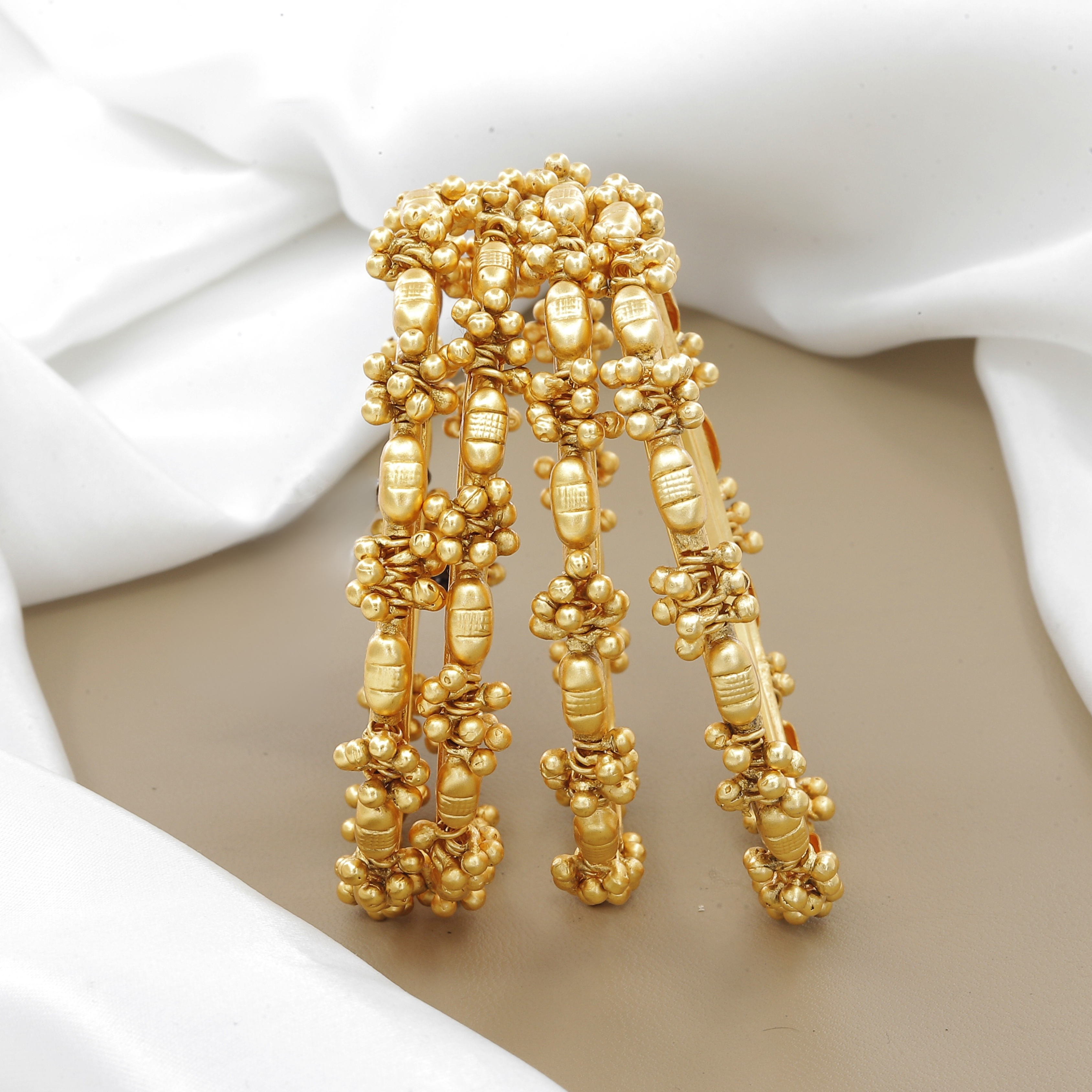 Traditional Antique Ghughri Wedding Bangle Set