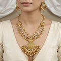 Antique Finish Layered Statement Necklace Set