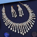 Big American Diamond Occasionwear Rosepolish Necklace