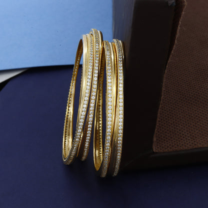 Occasion Wear Diamond Goldplated Bangles