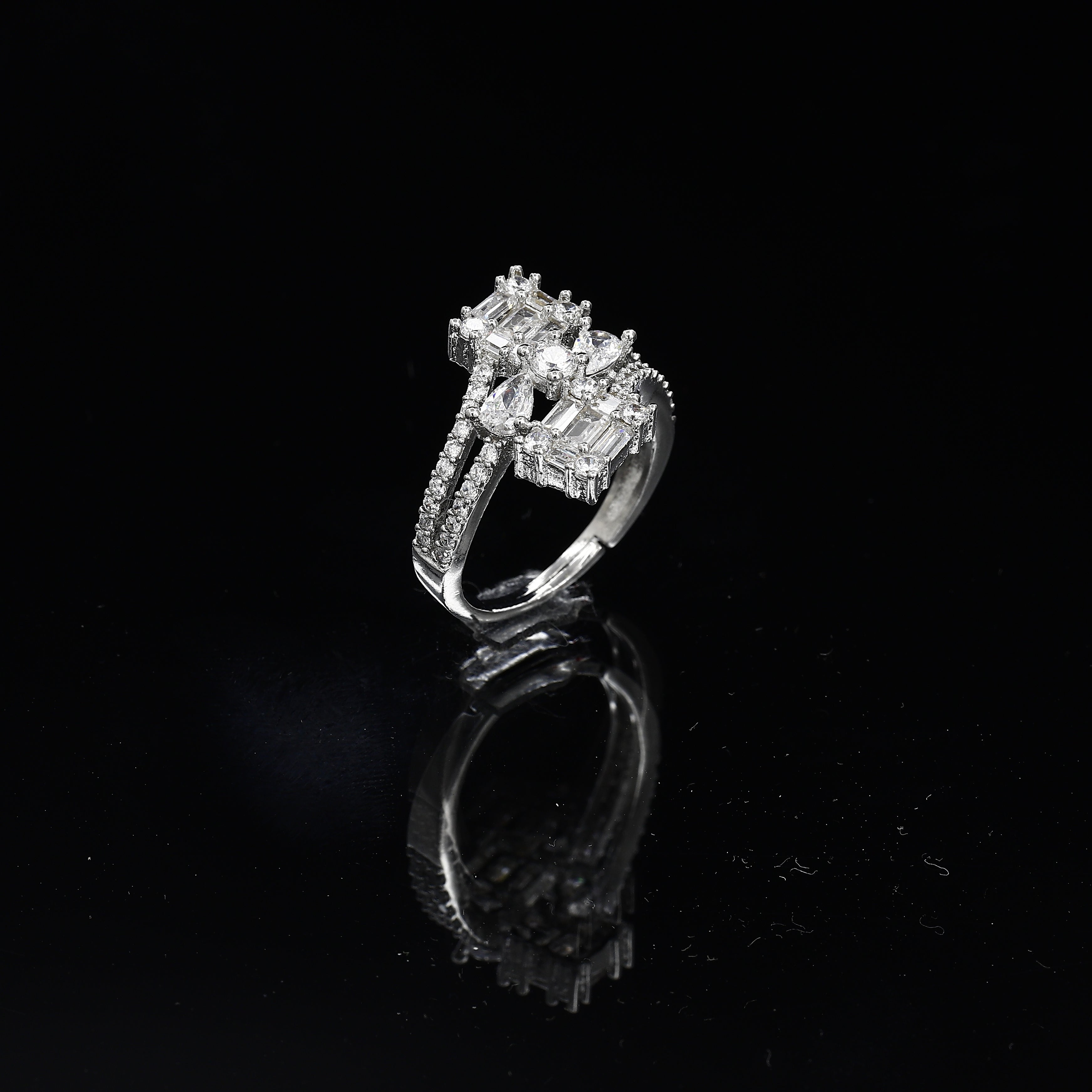 Premium Merquise Cut Freesize Diamond Ring