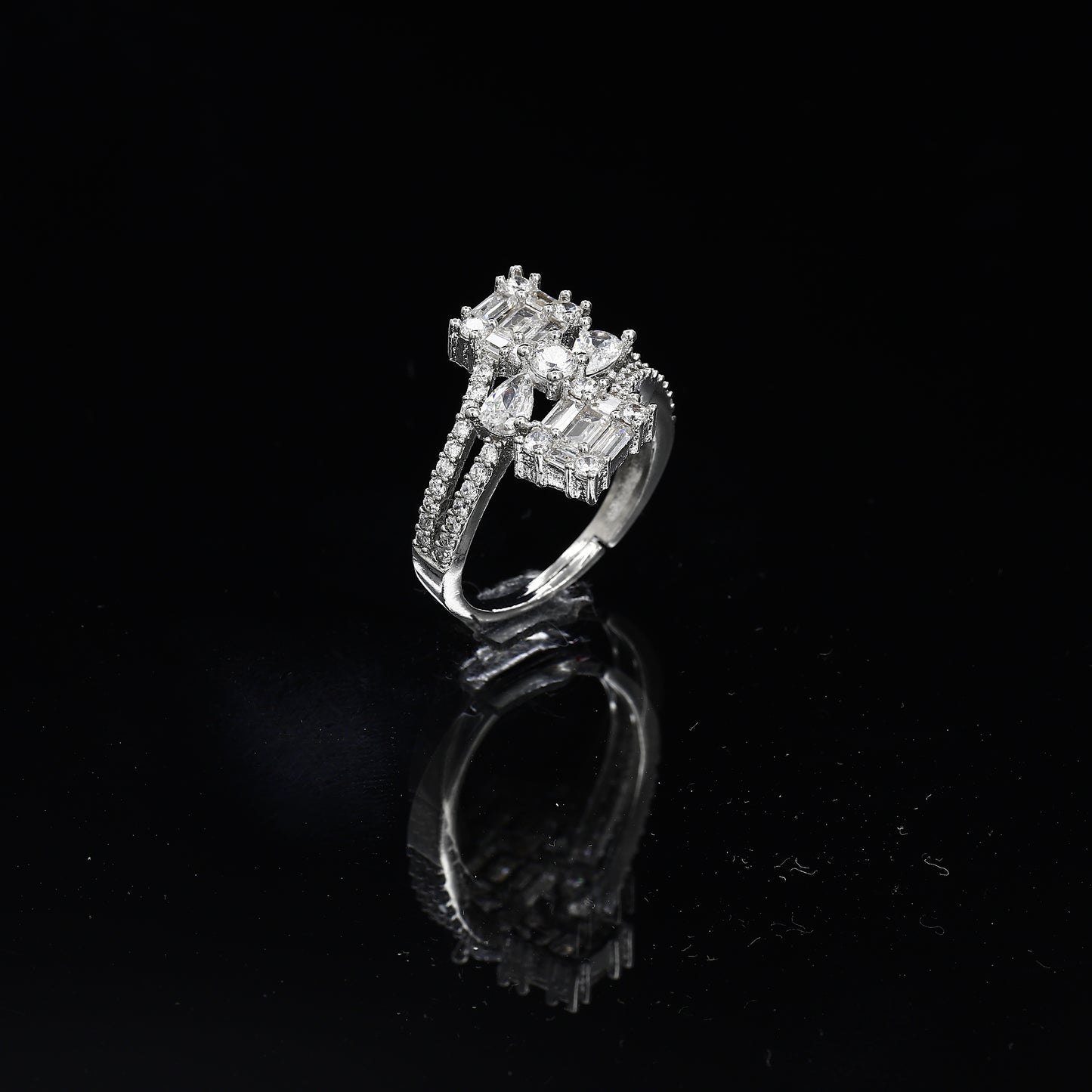 Premium Merquise Cut Freesize Diamond Ring