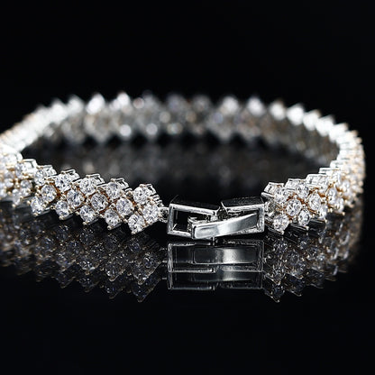 Round Diamond Silver Loose Perfect Fit Bracelet