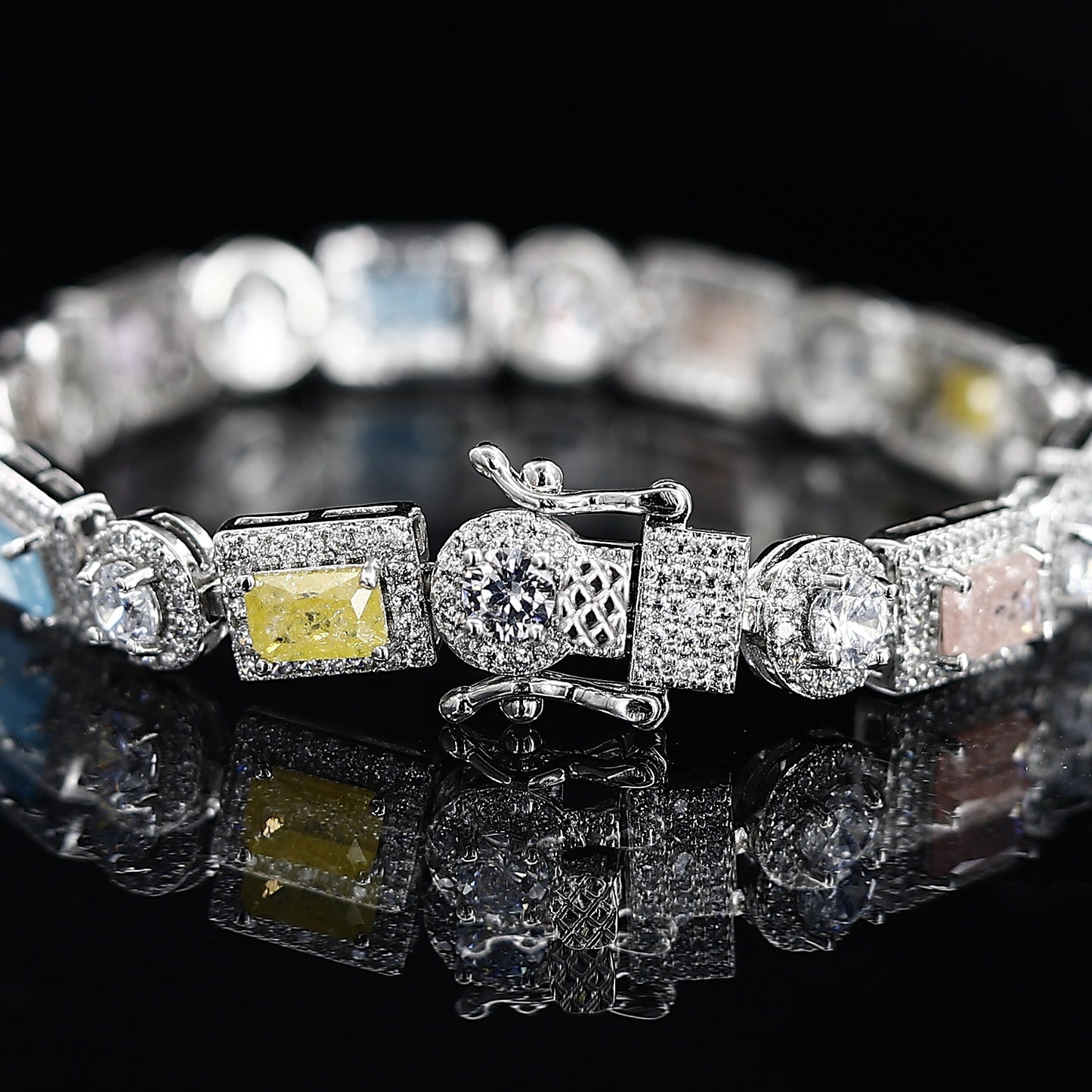 American Mix Color Diamond Loose Bracelet